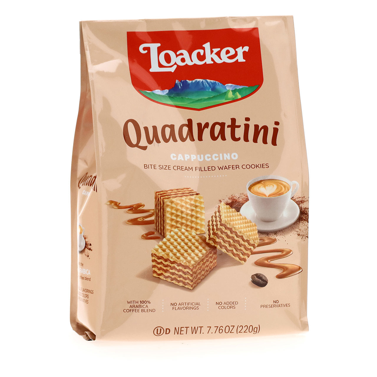 🇦🇹 🇮🇹 55 Cappuccino 'Quadratini' Wafers by Loacker, 7.7 oz (220g) *Best By Date: 11/2024