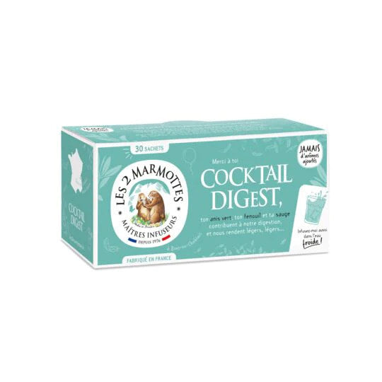 🇫🇷 30 Pure Digestive Herbal Tea Bags, 1.94 oz (55g)