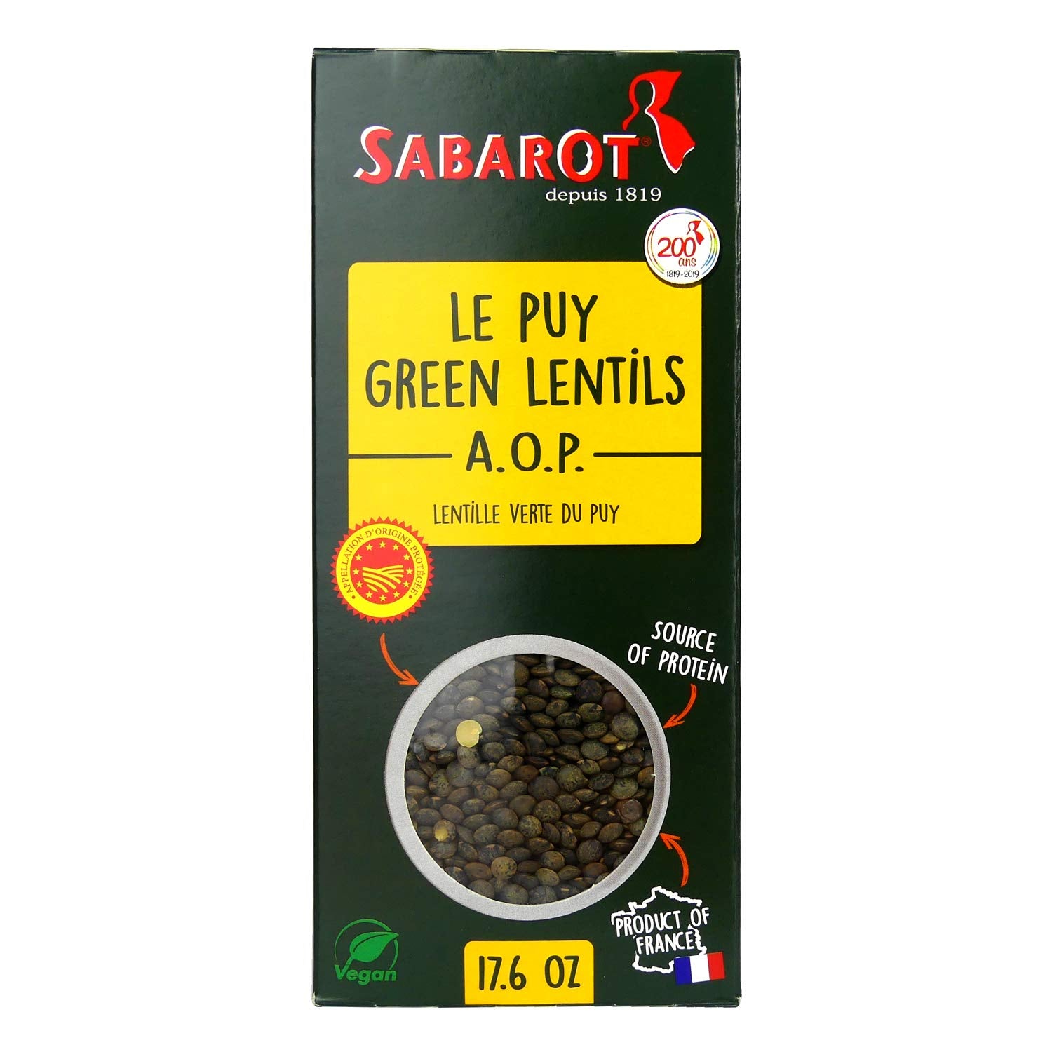 🇫🇷 Le Puy Green Lentils, 17.6 oz (500g)
