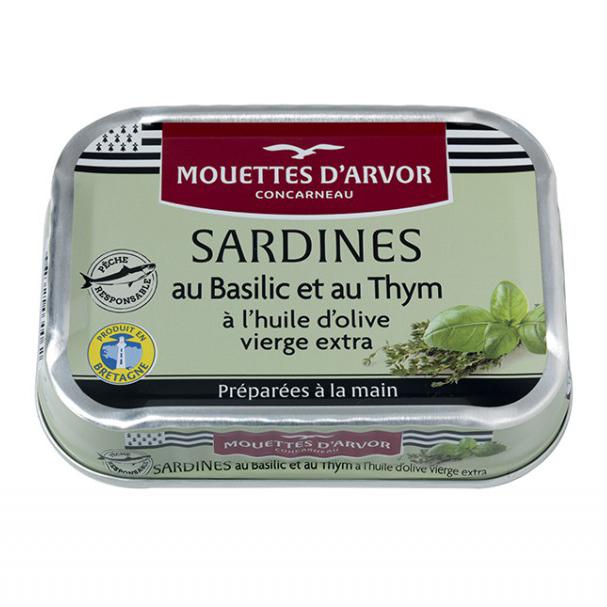 🇫🇷 Sardines with Basil and Thyme, 4.1 oz (115g)