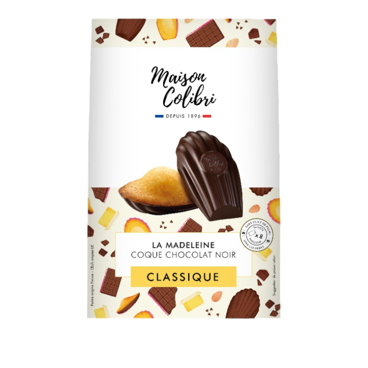 🇫🇷 7 Ultra Premium Madeleines w/ Dark Chocolate Shell, 6.4 oz (182g)