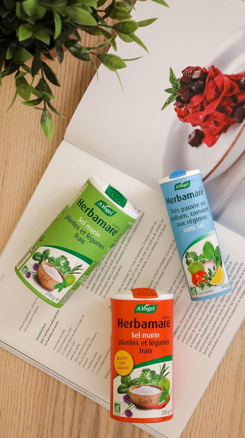 🇫🇷 Herbamare Intense: Organic Camargue Sea Salt w/ 14 Fresh Plants and Vegetables, 8.8 oz (250g)