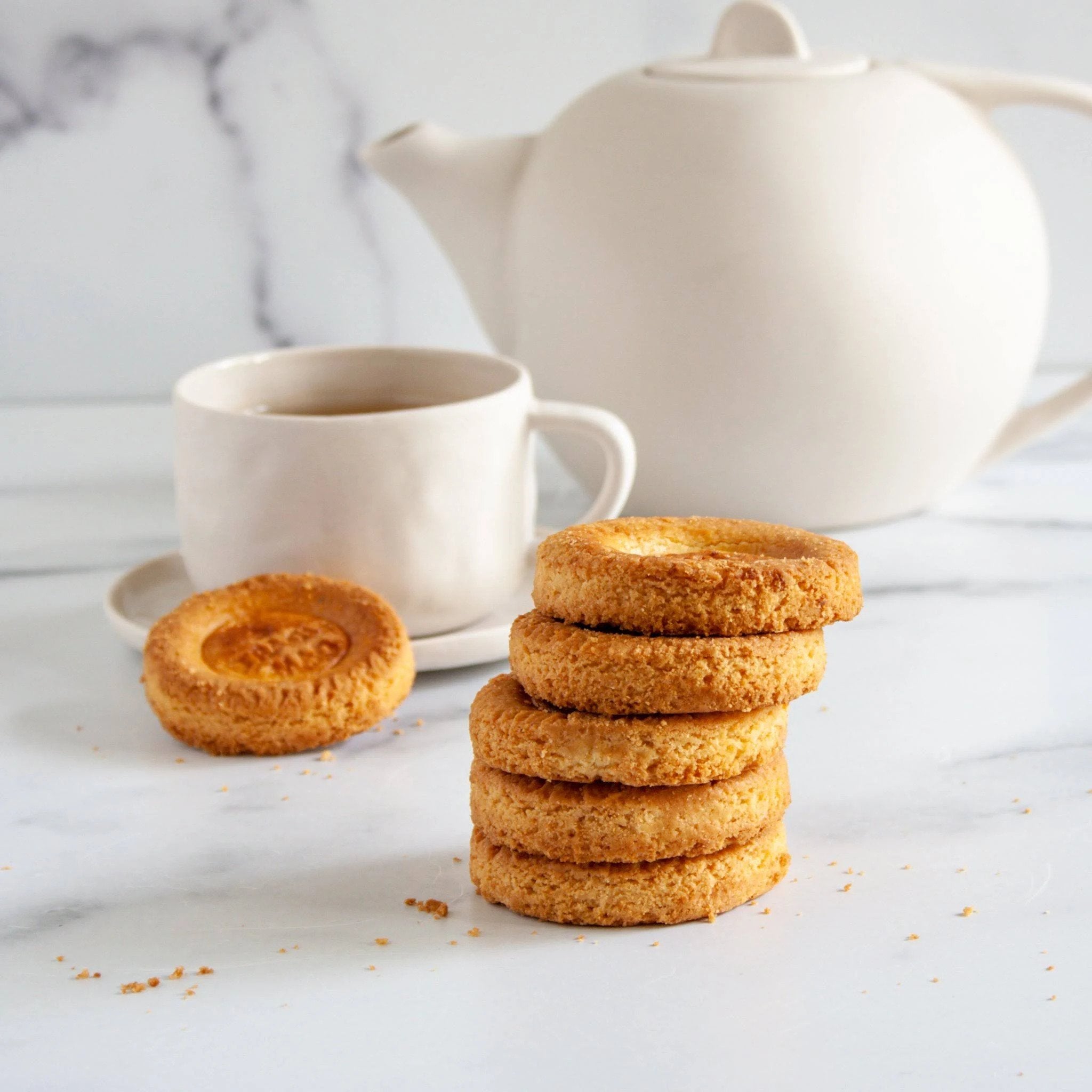 🇫🇷 6 Brittany Palets Butter Cookies by Traou Mad, 3.5 oz. (100g)