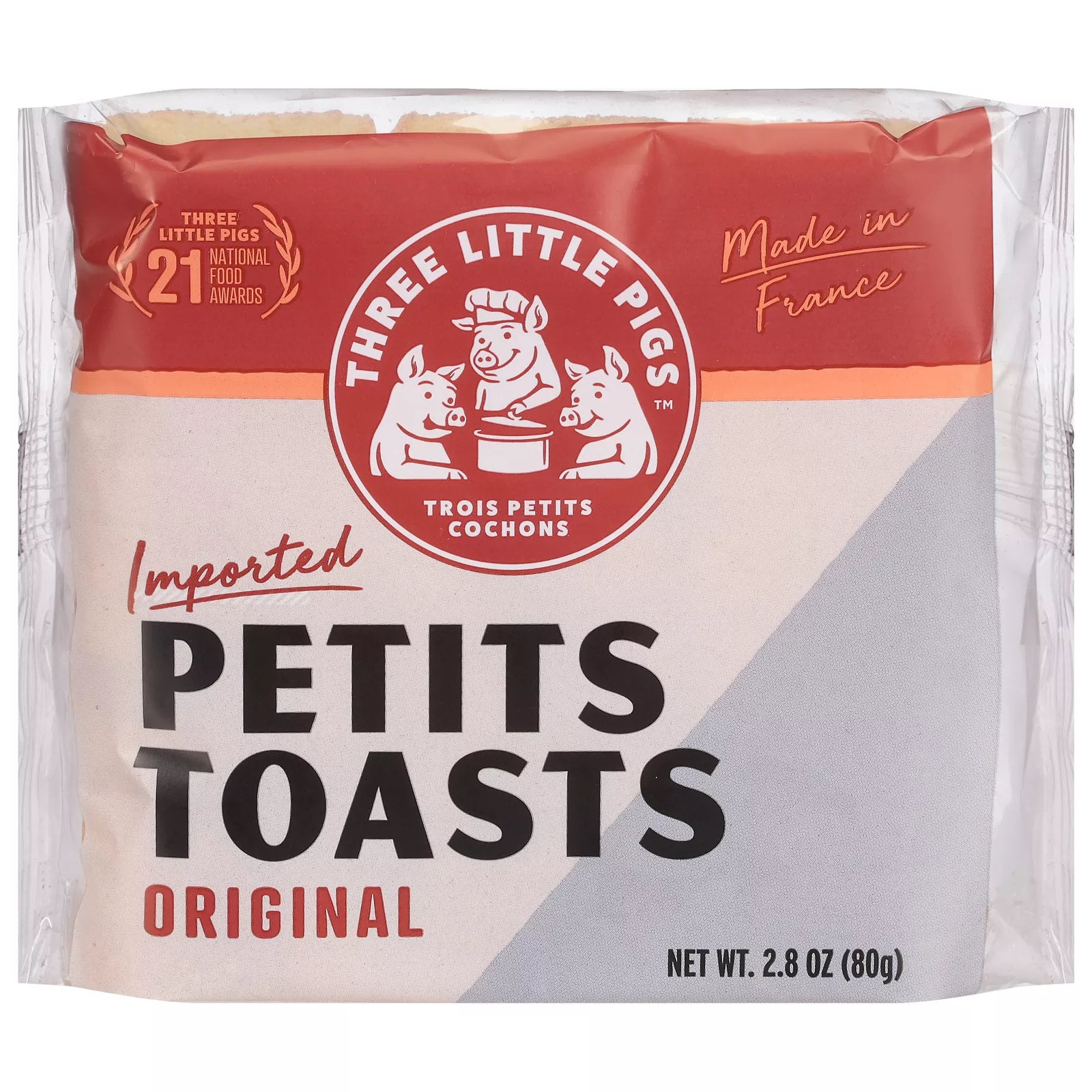🇫🇷 Original Wheat Petits Toasts, 2.8 oz (80g)