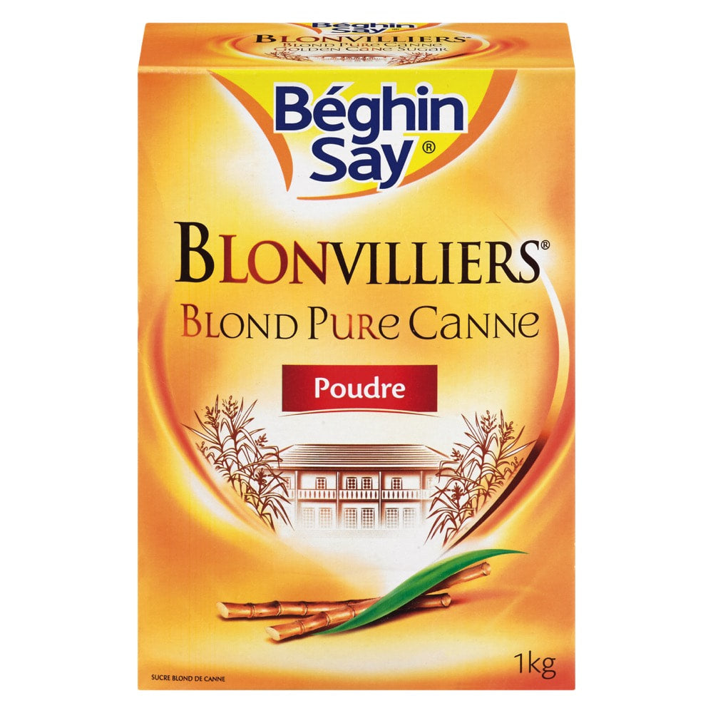 🇫🇷 Blonvilliers Blond Powdered Pure Cane Sugar, 2.2 lbs (1kg)