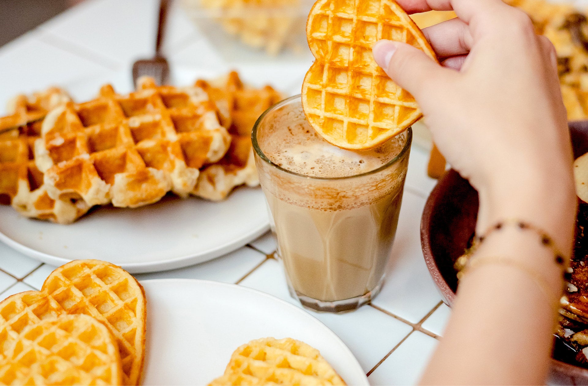 🇧🇪 10 Heart-Shaped Belgium Waffles, 10oz (287g)