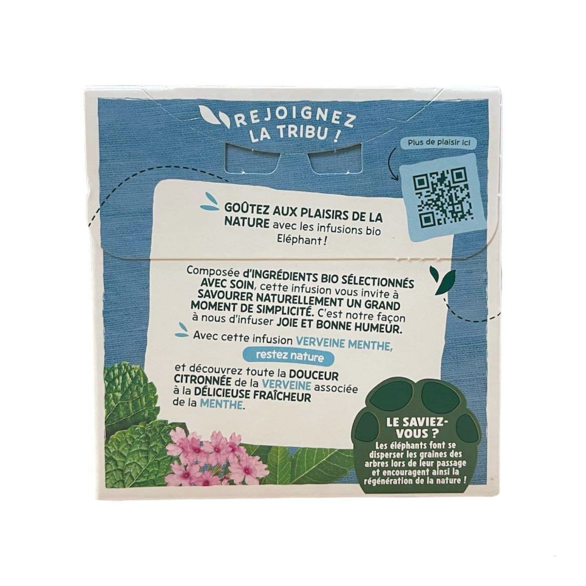 🇫🇷 20 Organic Verbena Mint Tea Bags, 33g (1.2 oz)