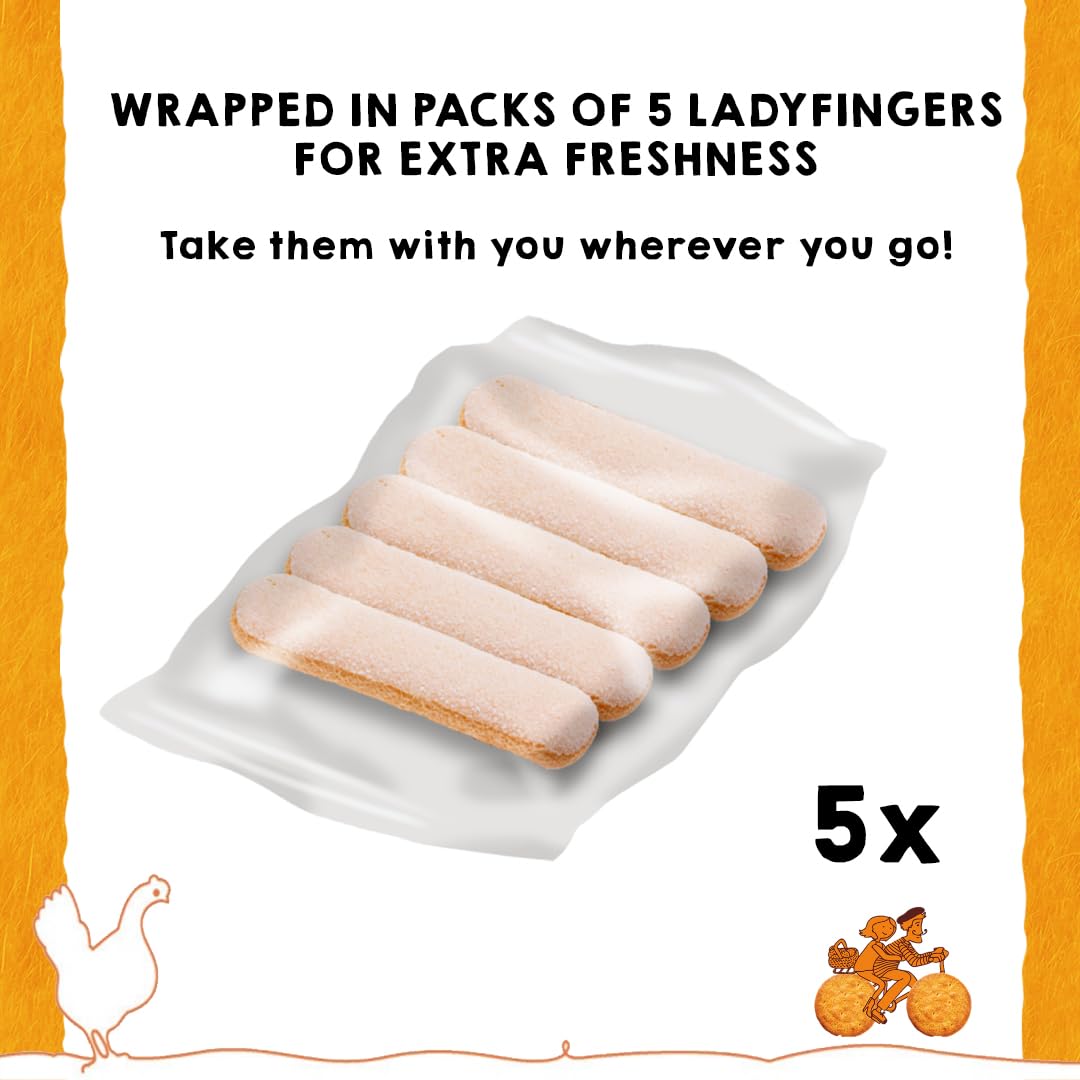 🇫🇷 45 Soft Lady Fingers (Biscuit A La Cuillère), 4.4 oz. (125 g)