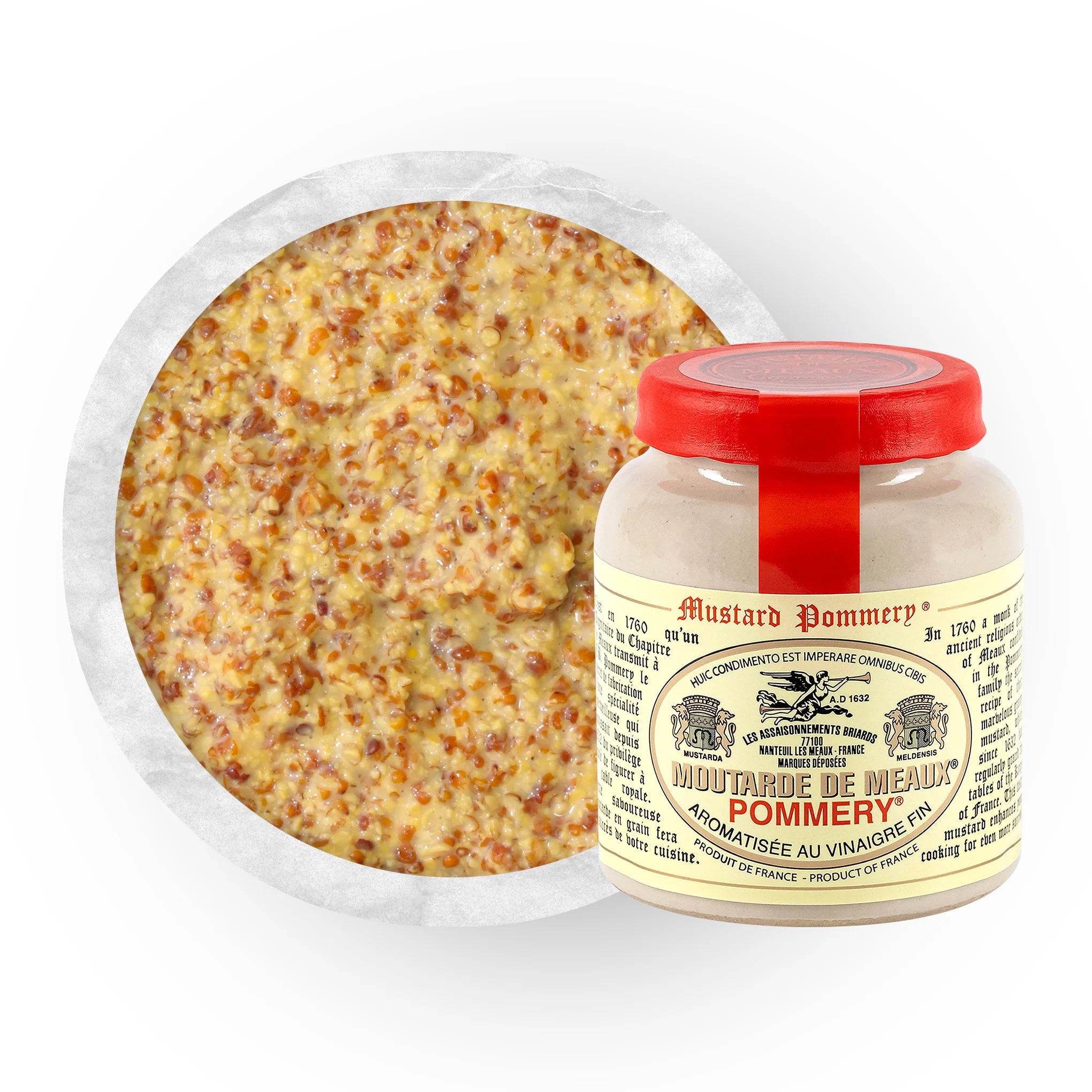 🇫🇷 Traditional 'Moutarde de Meaux' Mustard, 8.8 oz (250g)