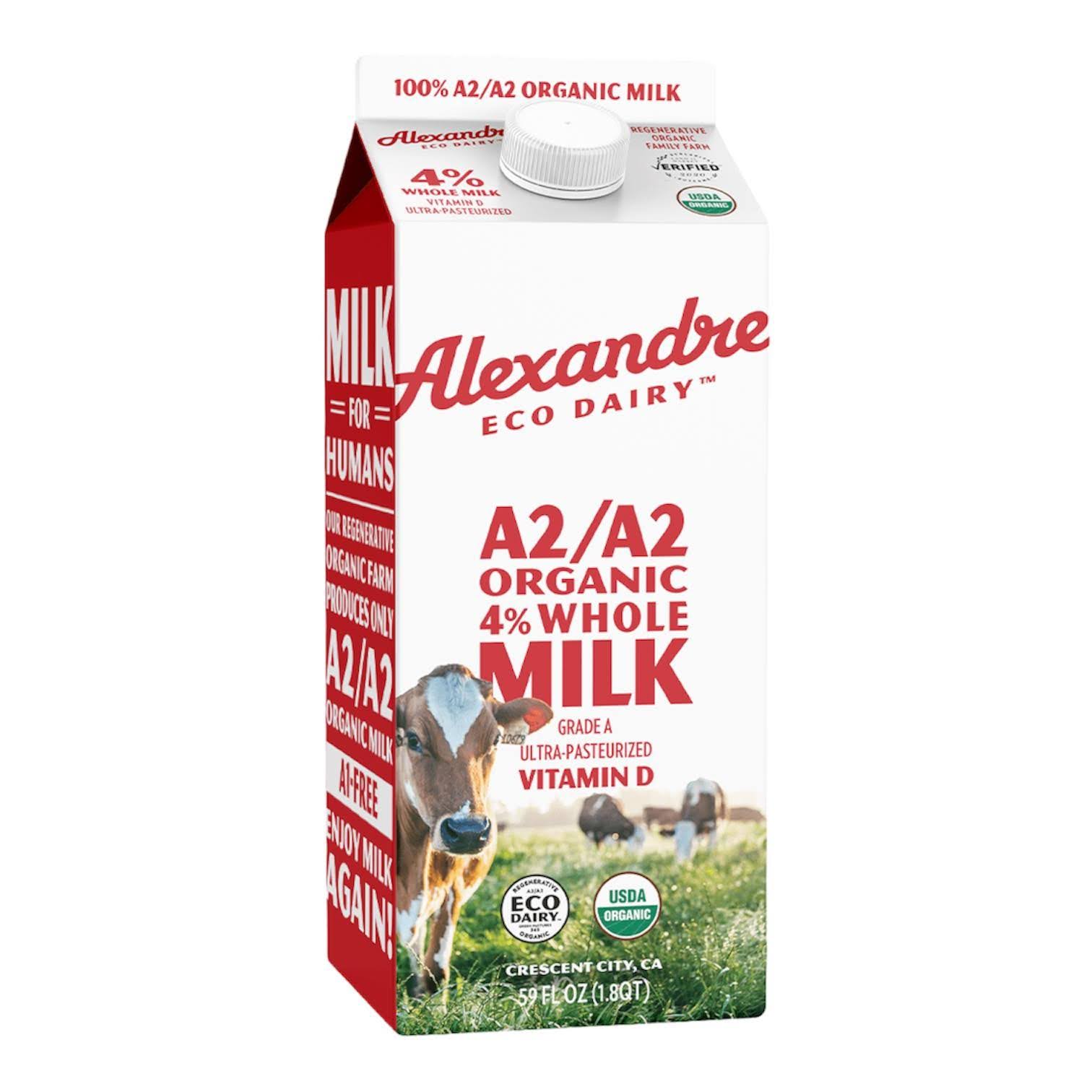 🇺🇸 Organic Whole Milk A2/A2 4% Milk Fat, 59 fl oz (1.7 liters)