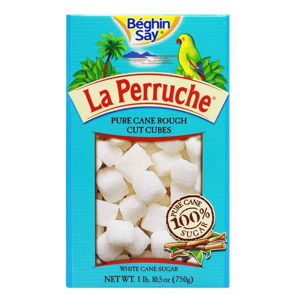 🇫🇷 La Perruche White Rough Cut Cane Sugar Cubes, 8.8 oz (250g)
