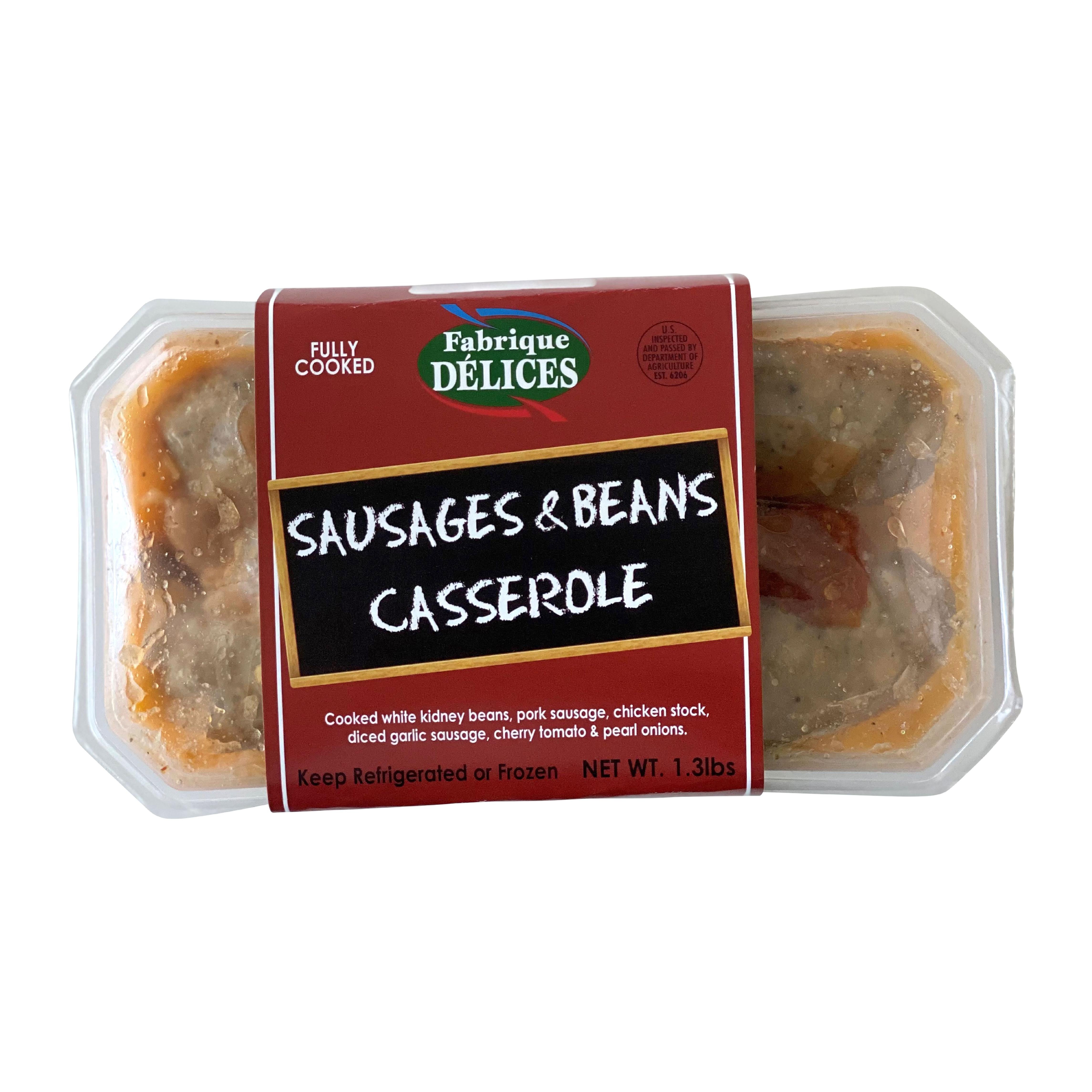 🇫🇷 Sausages & Beans Cassoulet, 1.3 lbs (590g) (Frozen) ❄️
