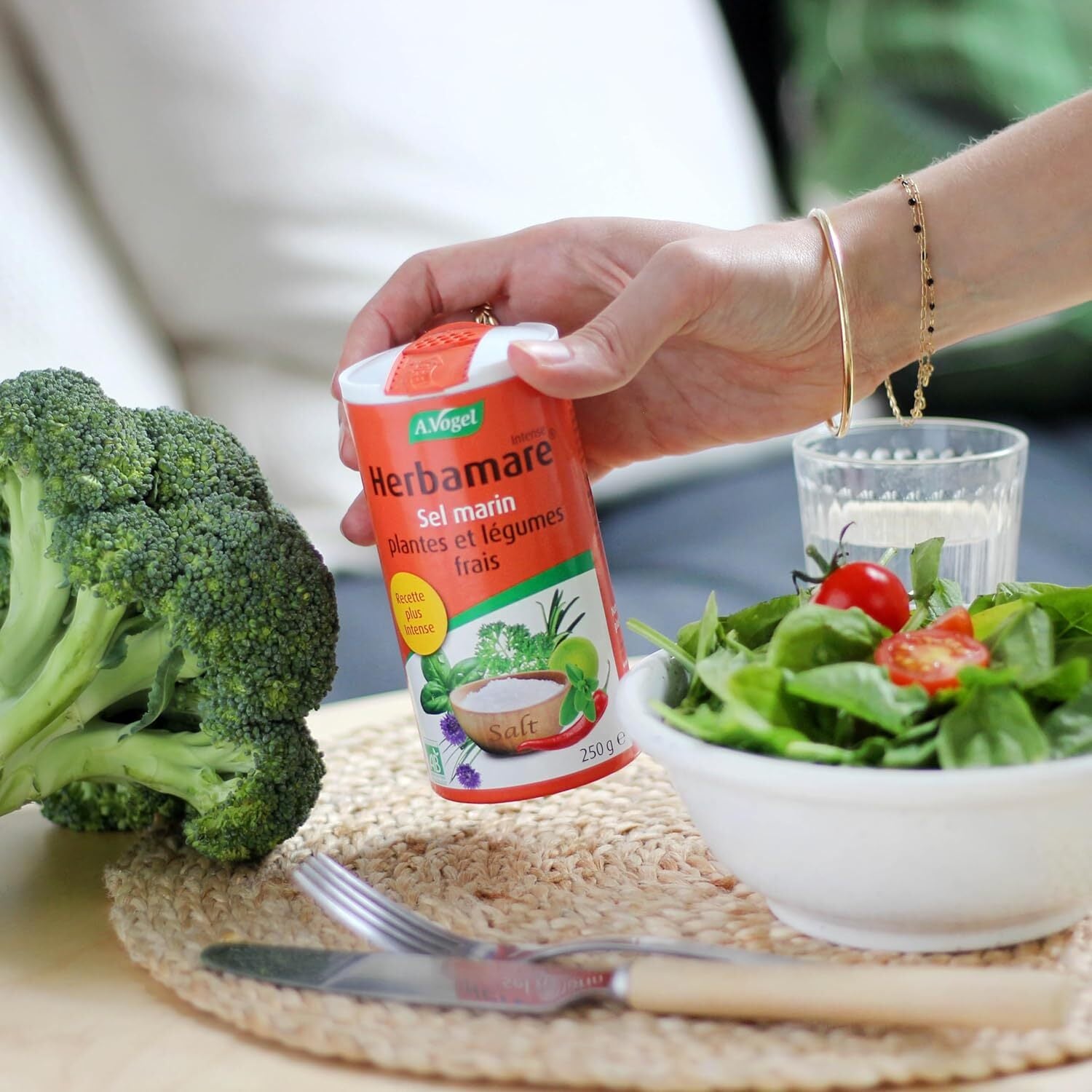 🇫🇷 Herbamare Intense: Organic Camargue Sea Salt w/ 14 Fresh Plants and Vegetables, 8.8 oz (250g)