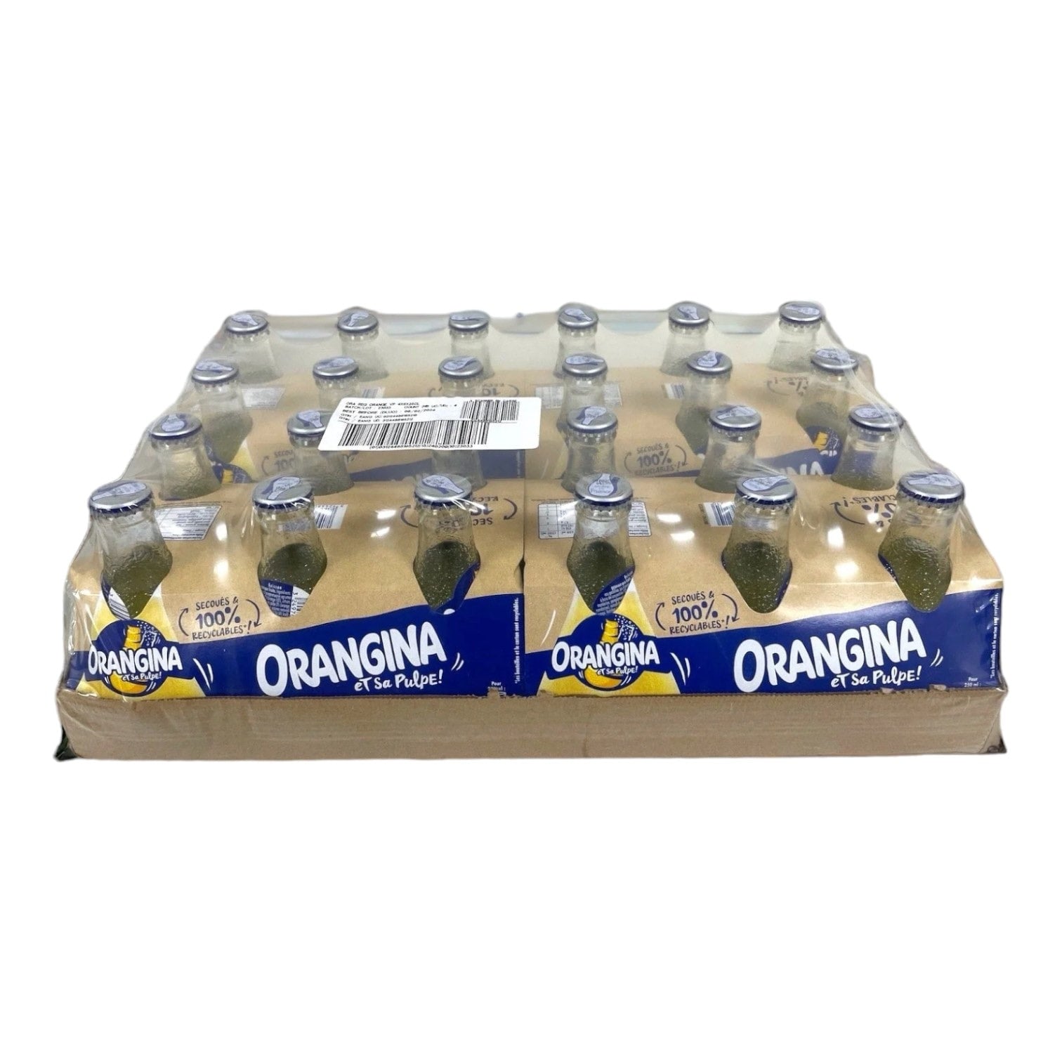 🇫🇷 24 Orangina Sparkling Citrus Beverage w/ Pulp, 24 * 8.5 fl. oz. (24 * 250 ml)