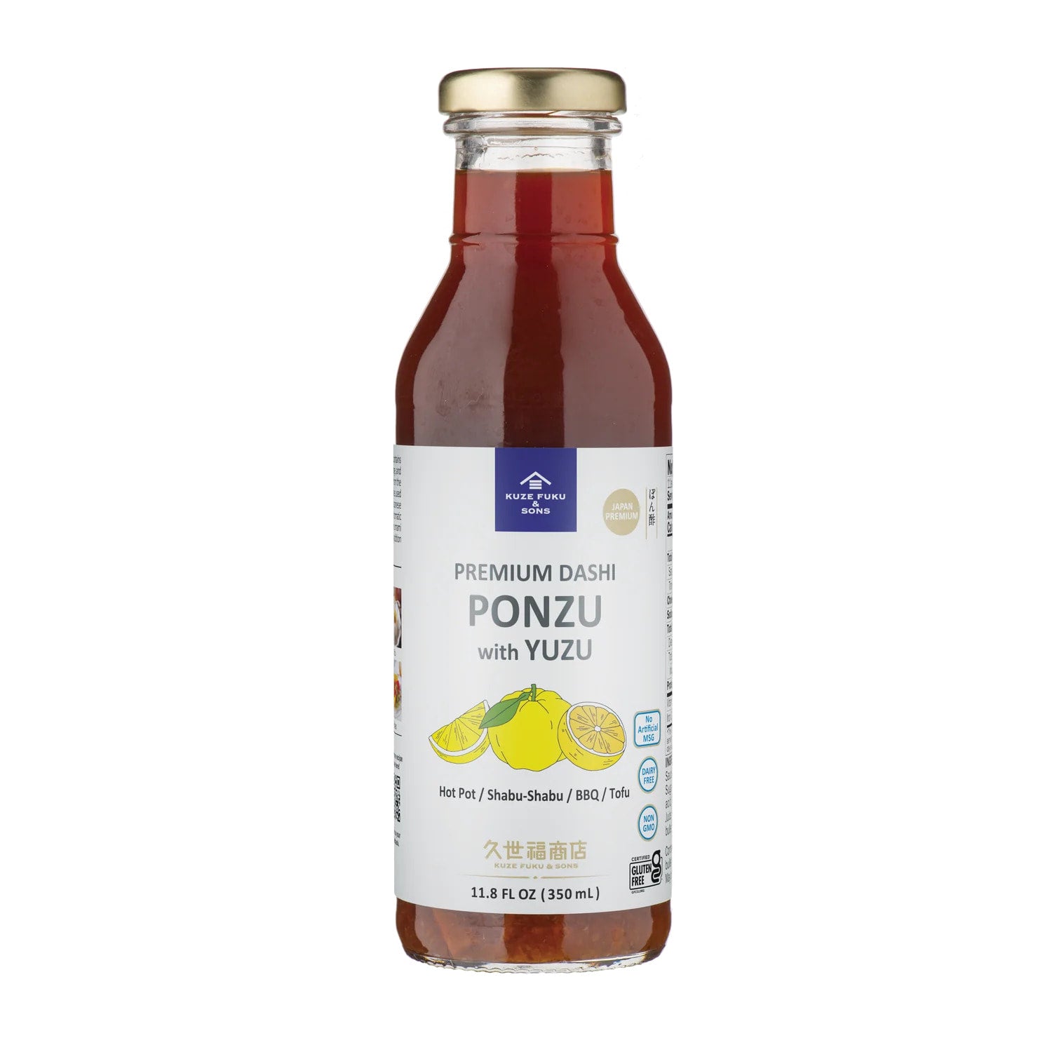 🇺🇸 🇯🇵 Dashi Ponzu Sauce with Yuzu by Kuze Fuku & Sons, 11.8 fl. oz (350 g)
