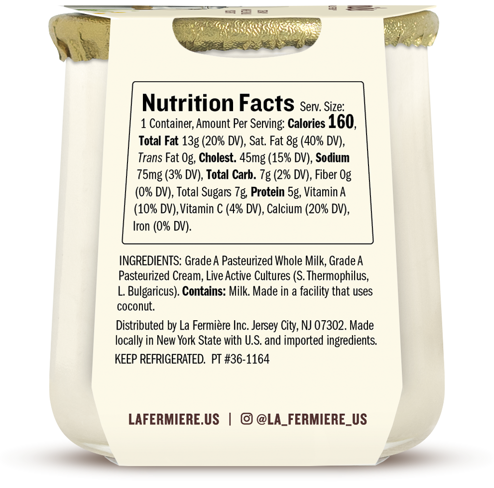 🇫🇷 Plain Yogurt, 4.9 oz (140g)