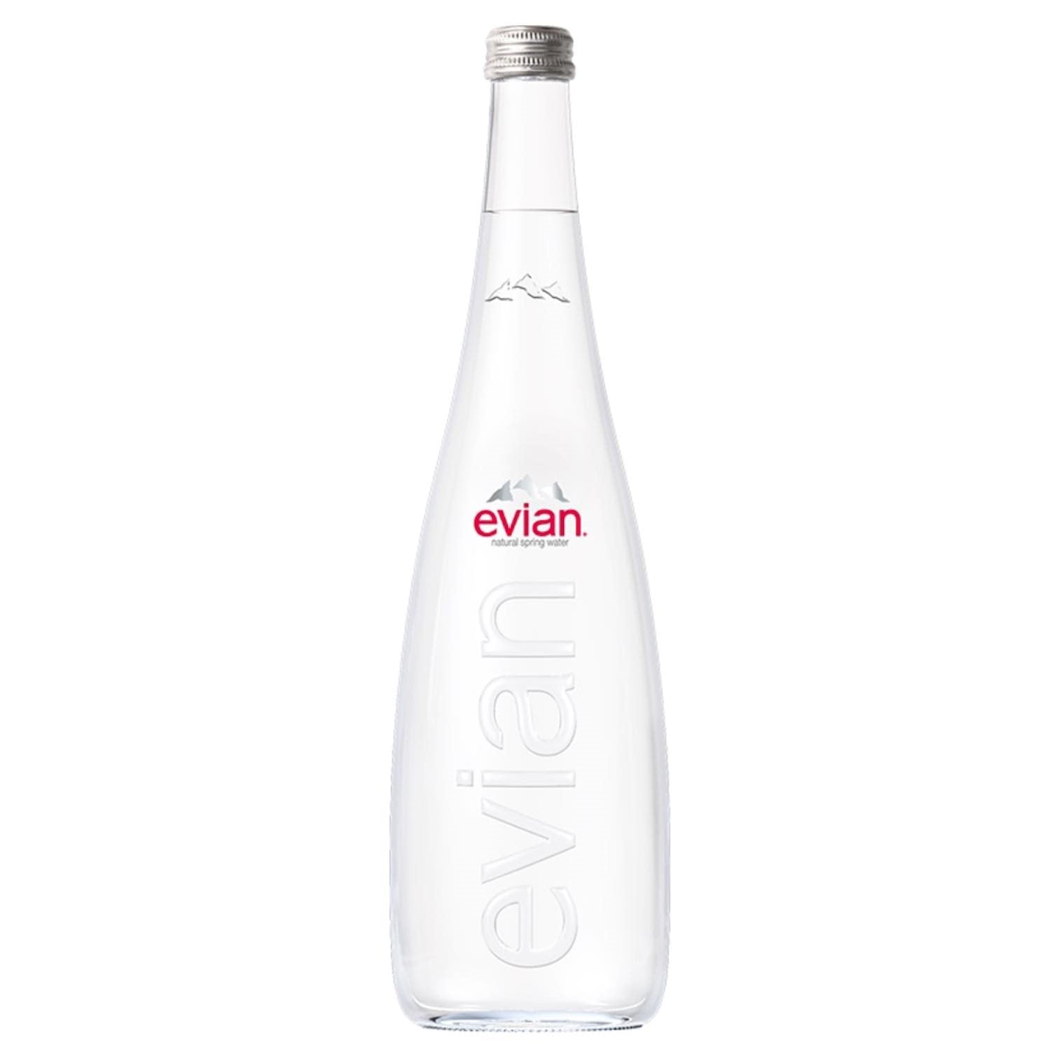 🇫🇷 Evian Water (Glass Bottle), 25.3 fl oz (750 ml)