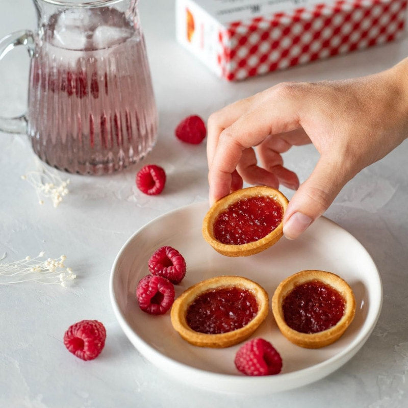 🇫🇷 9 Raspberry Tartlets, (4.8 oz, 135g)