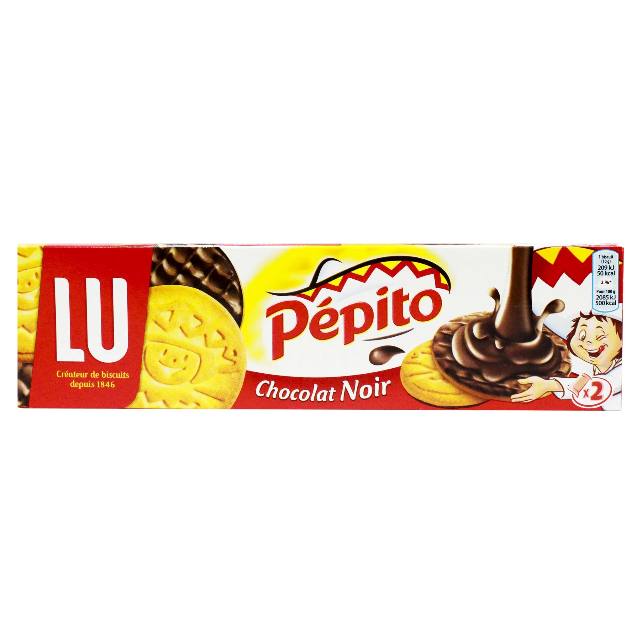 🇫🇷 Pepito Dark Chocolate Shortbread Cookies, 7 oz (200g)