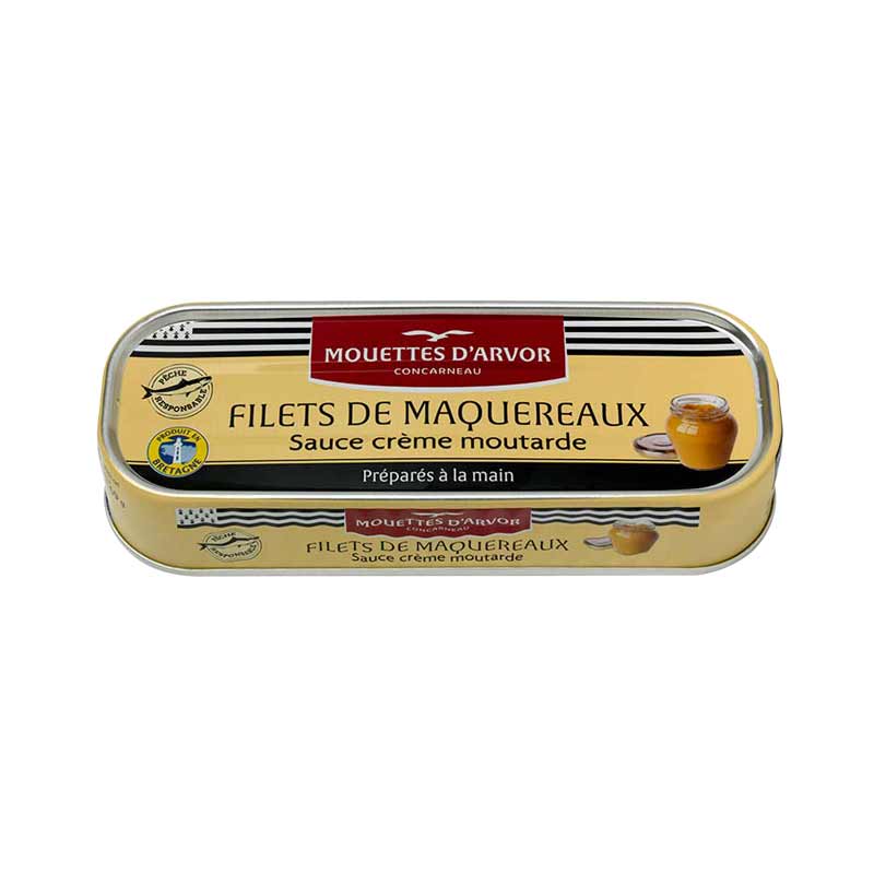 🇫🇷 Mackerel Fillets w/ Creamy Mustard, 6.3 oz (176g)