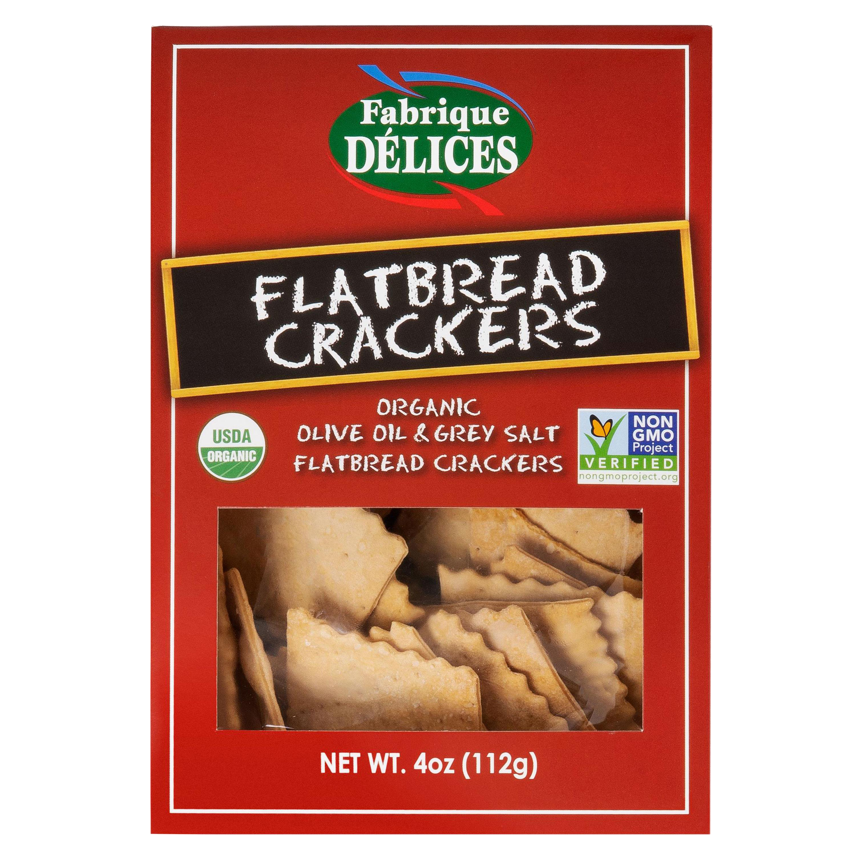 🇺🇸 Organic Flatbread Crackers, 4 oz (112g)