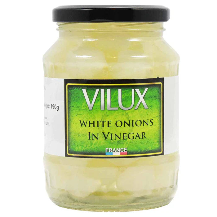 🇫🇷 White Onions In Vinegar, 12 oz (350g)