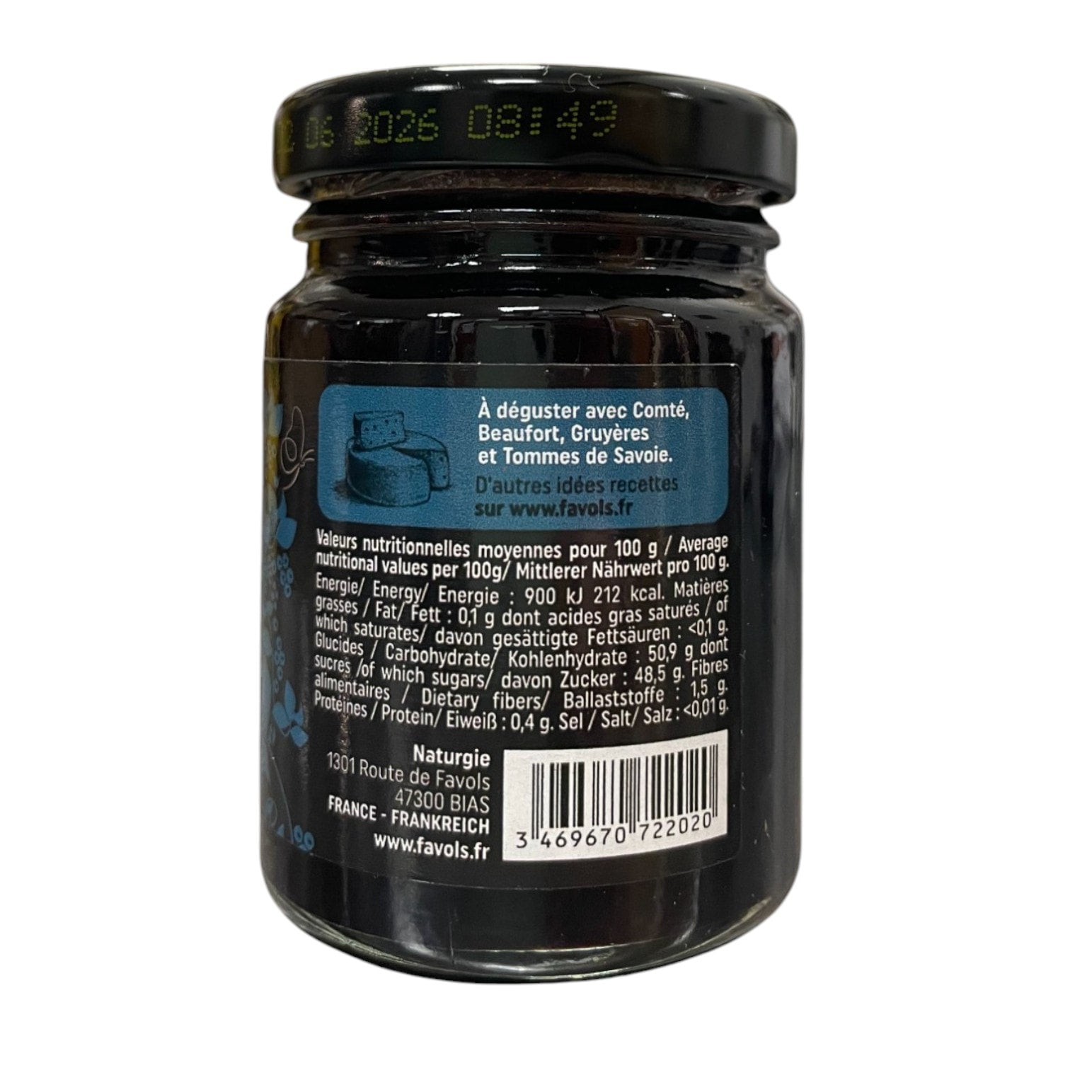 🇫🇷 Blueberry and 5 Mixed PepperJams for Cheeses, 3.9 oz (110g)