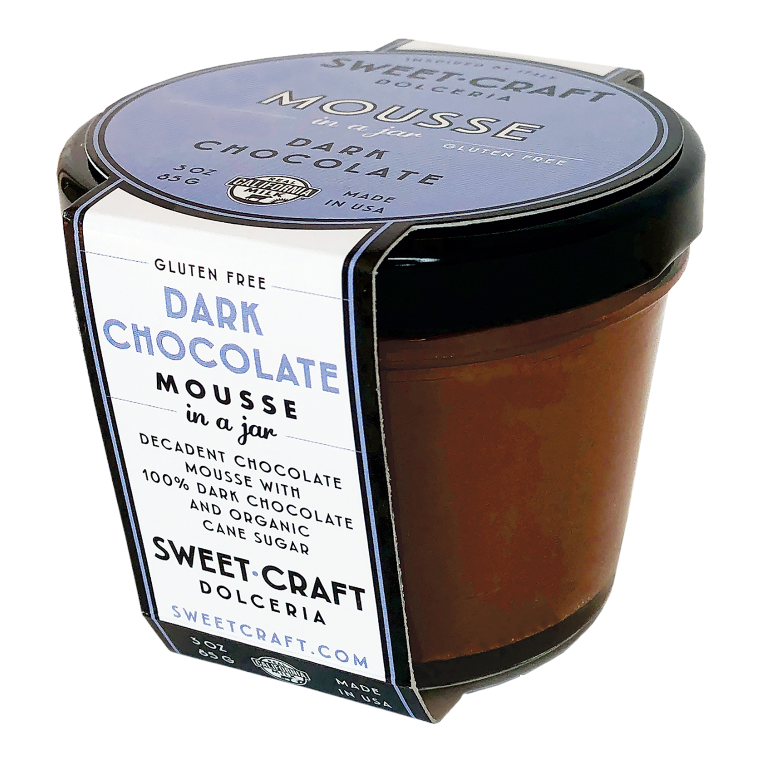 🇮🇹 Dark Chocolate Mousse by Sweet Craft Dolceria, 3 oz (65g)