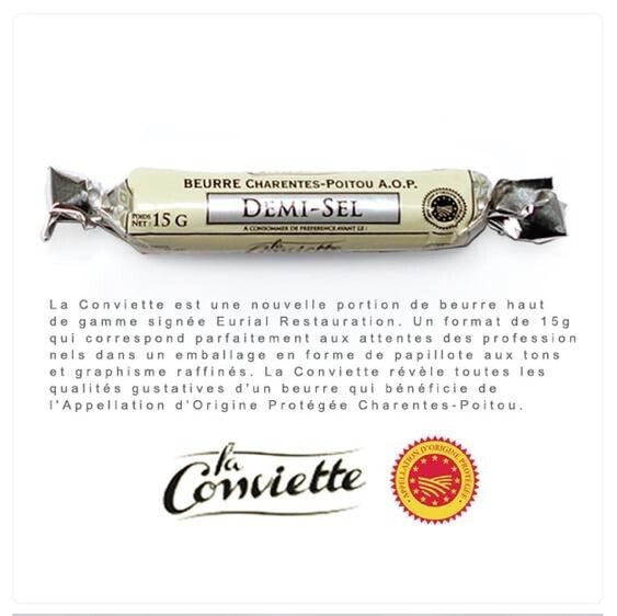 🇫🇷 10 La Conviette Unsalted Butter (Bulk), 150g