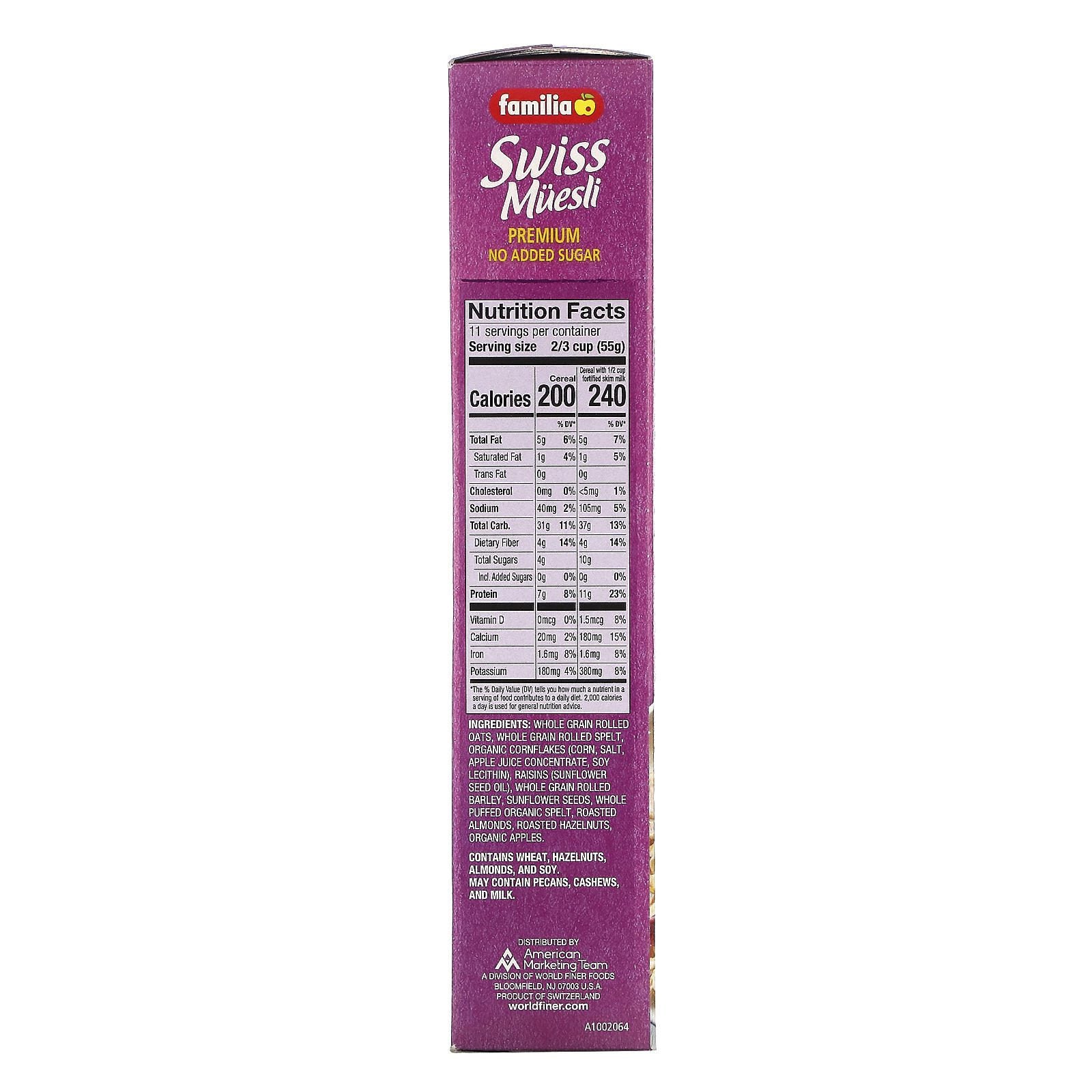 🇨🇭 Swiss Muesli Premium Recipe (No Added Sugar), 29 oz (822g)