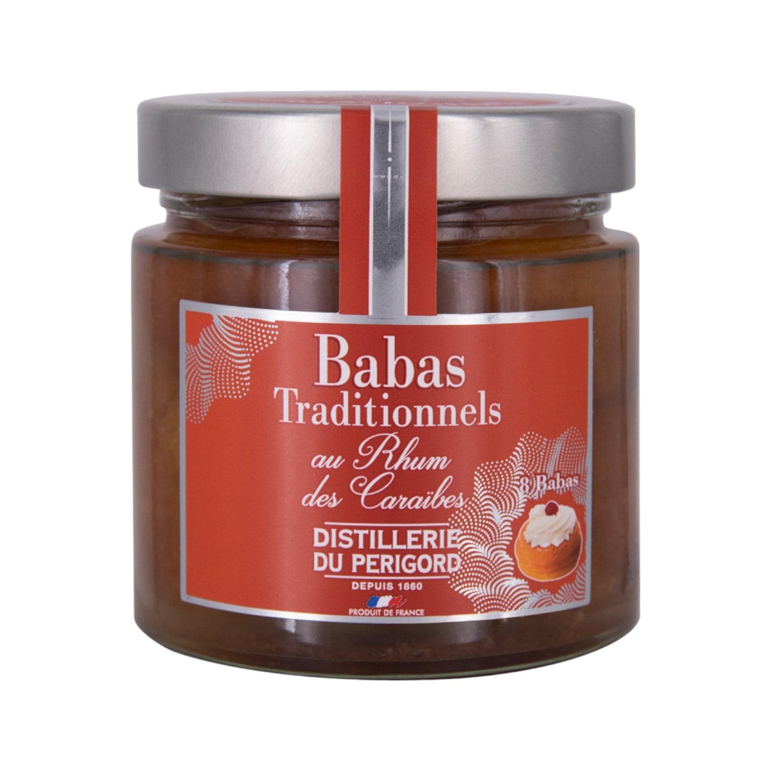 🇫🇷 8 Minis Babas Soaked In Caribbean Rum (18%) by Distillerie du Périgord, 13.4 oz (380g)