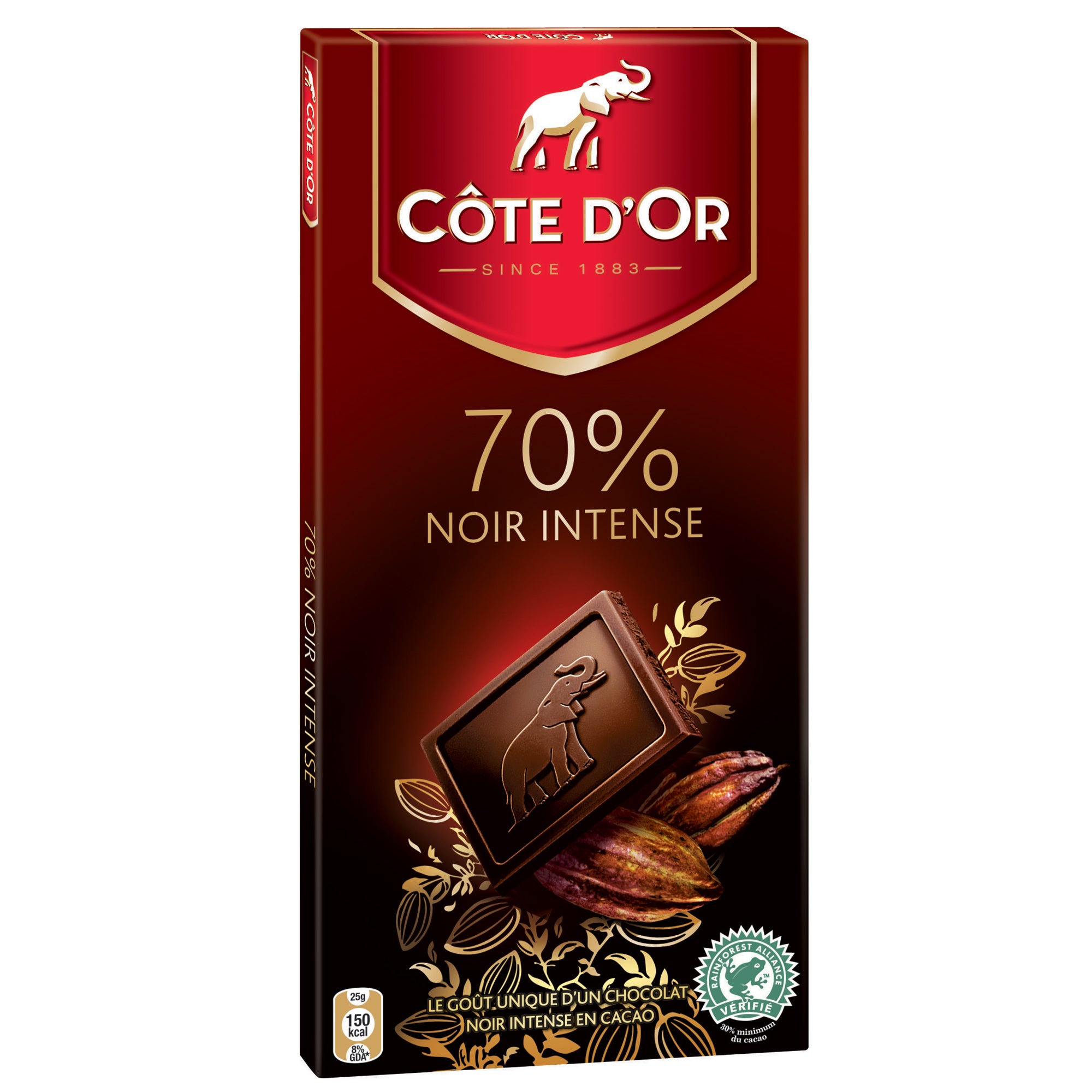🇧🇪 70% Dark Chocolate 'Noir Intense', 3.5 oz (100g)
