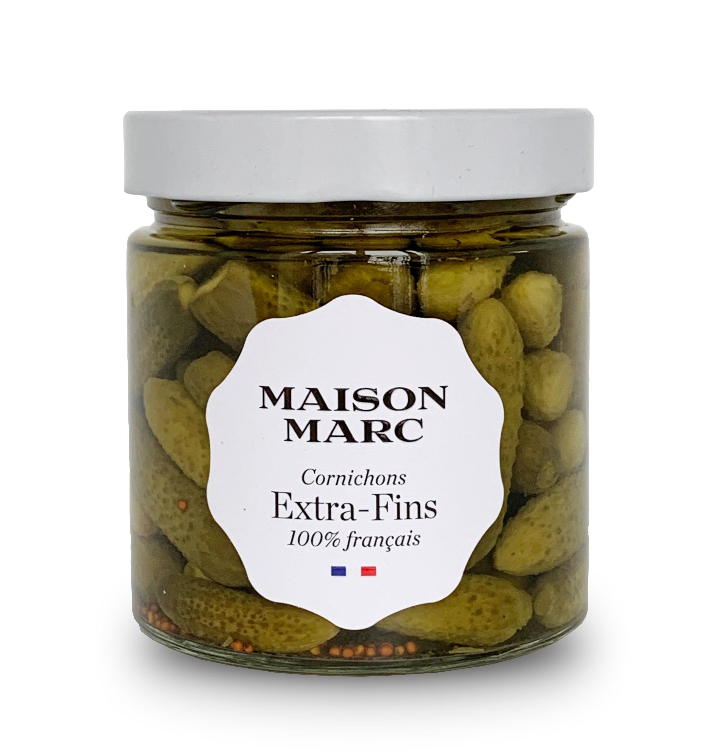 🇫🇷 100% French Extra-Fine Cornichons Gherkins, 13.5 oz (385g)