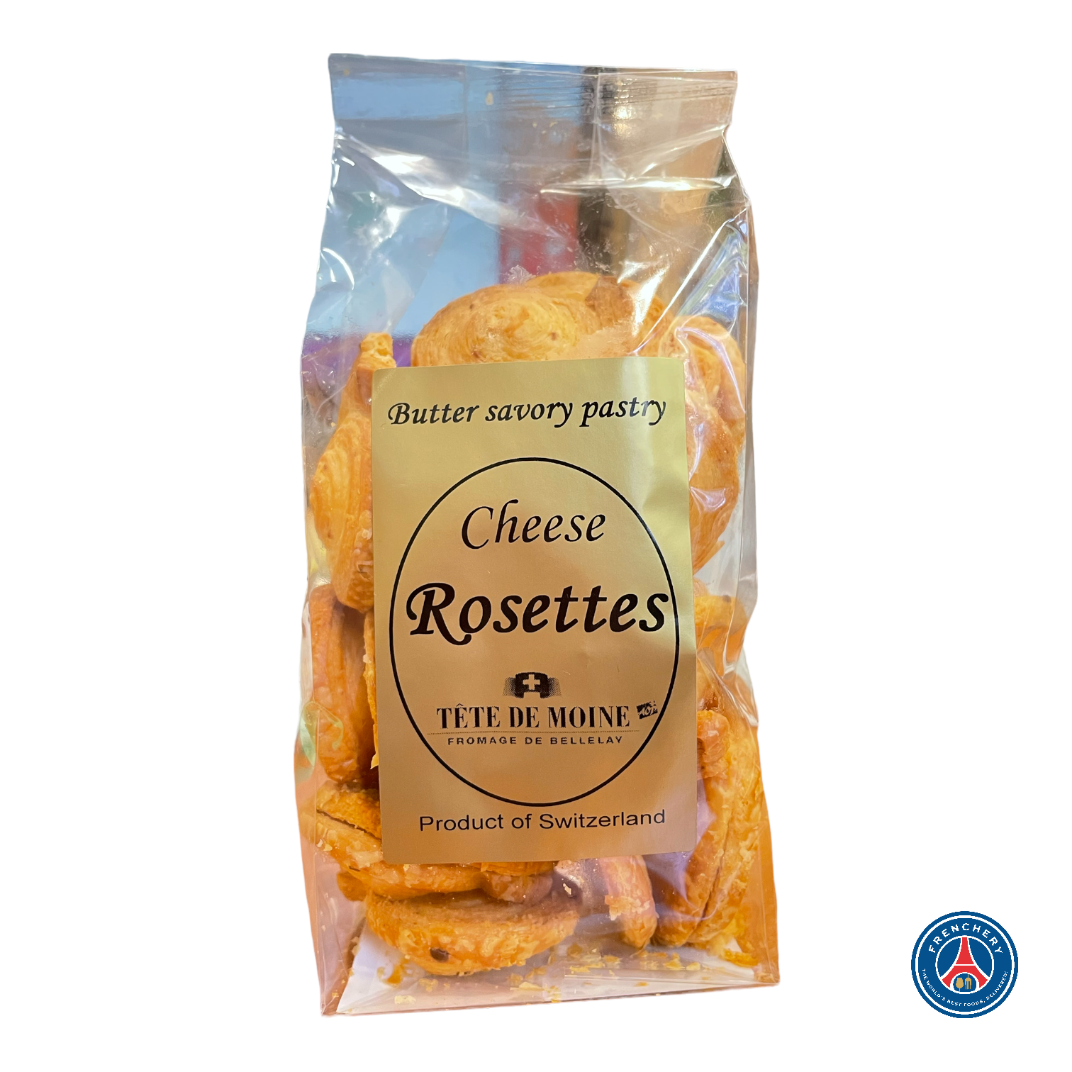 🇨🇭 Tête de Moine Cheese Rosettes Crackers, 4.4 oz (125g)