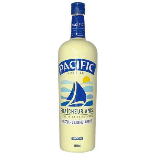 🇫🇷 Pacific: Non-Alcoholic Pastis (Sugar-Free "Anisé" Drink), 33.8 fl oz (1 Liter)