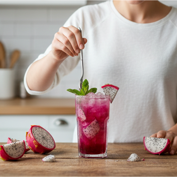 🇫🇷 1883 Dragon Fruit - French Premium Mixed Berries Syrup, 33.8 fl oz (1 liter, PET bottle)