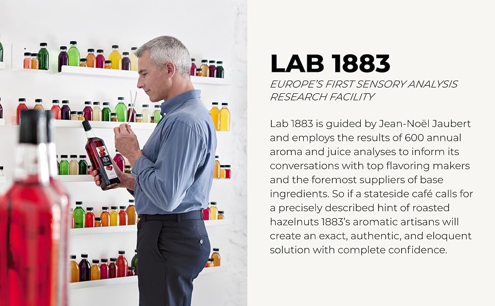 🇫🇷 1883 Vanilla Syrup - French Premium Syrup, 33.8 fl oz (1 liter)