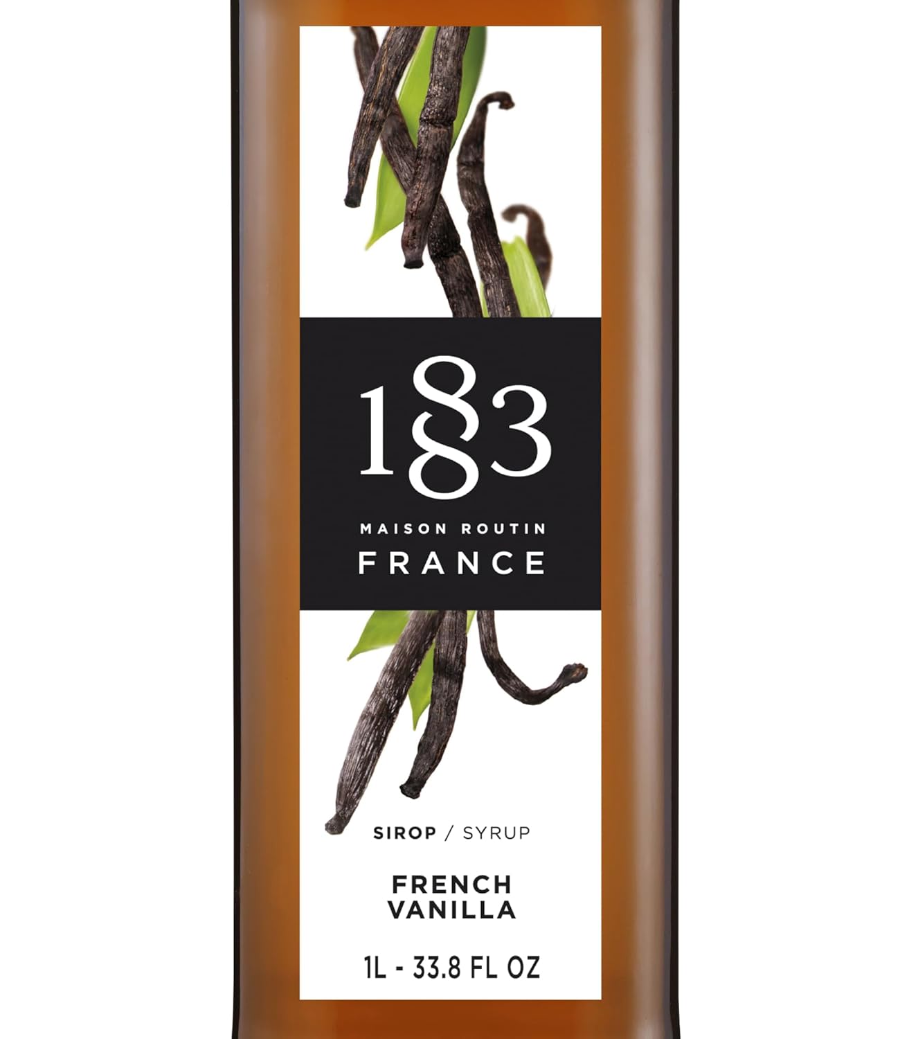 🇫🇷 1883 Vanilla Syrup - French Premium Syrup, 33.8 fl oz (1 liter)