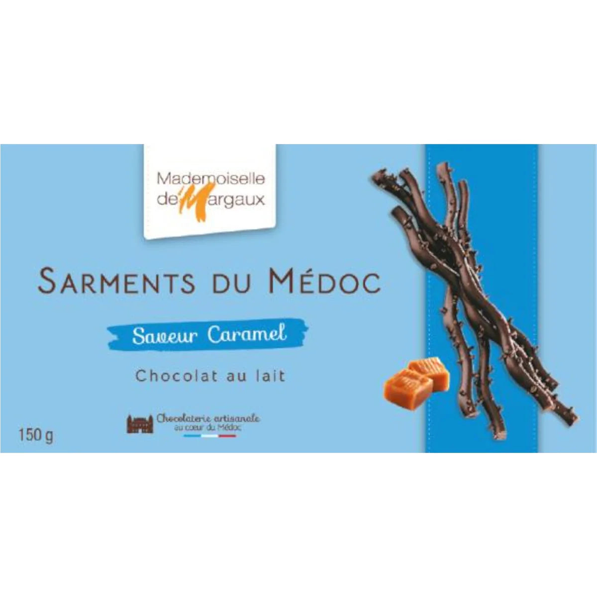 ๐ซ๐ท Sarments Du Mรฉdoc Caramel - Milk Chocolate Twigs w/ Caramel Flavor, 5.3 oz (150g)