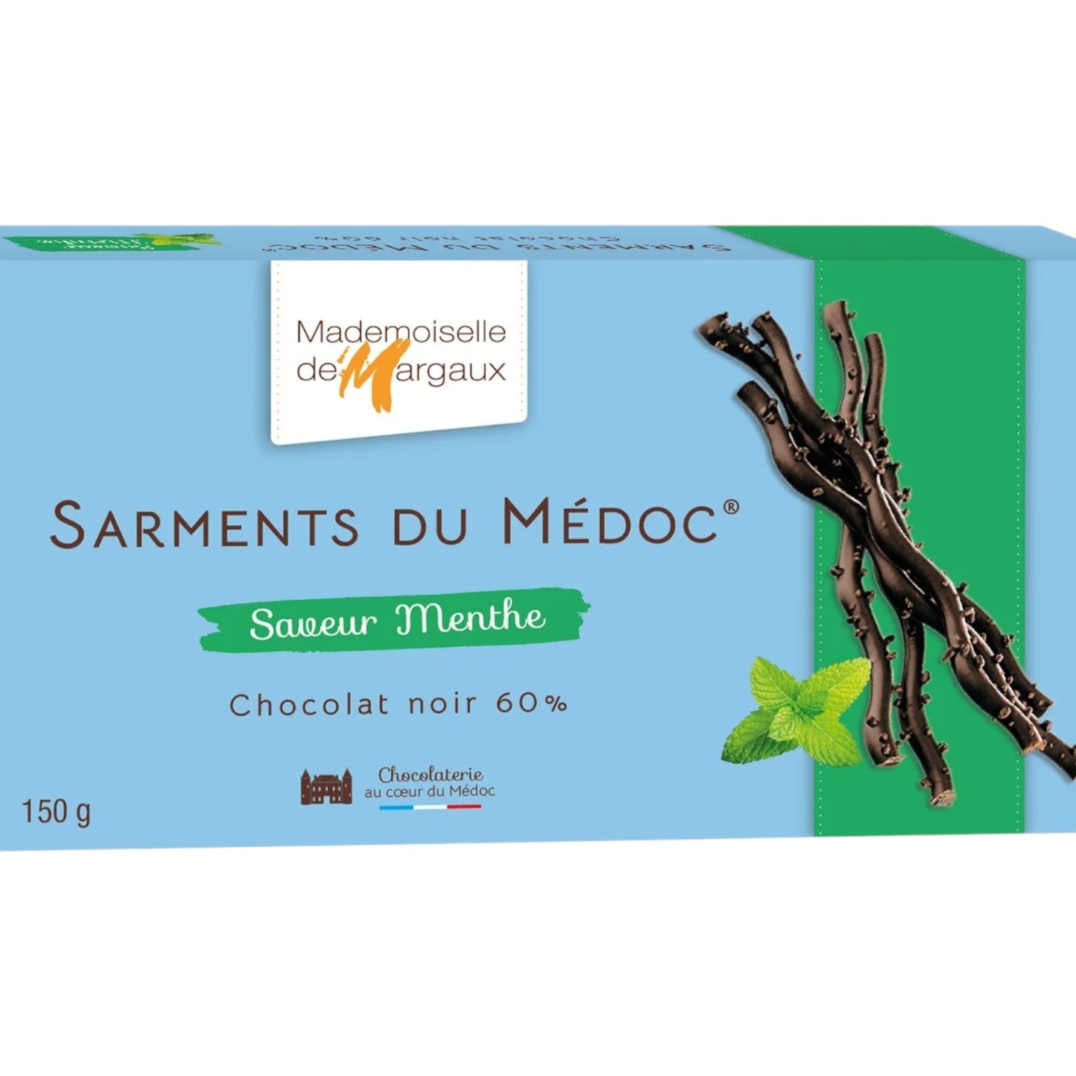🇫🇷 Sarments Du Médoc Menthe - Dark Chocolate Twigs w/ Natural Mint Flavor, 5.3 oz (150g)