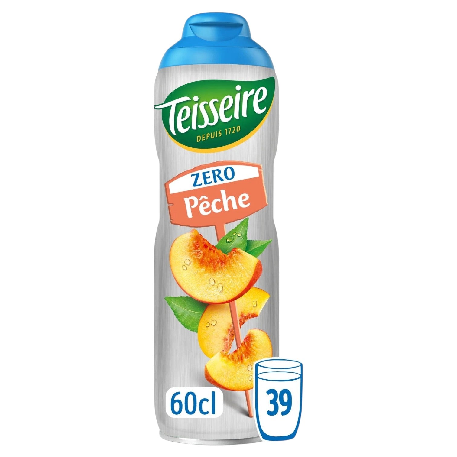 🇫🇷 Peach Syrup "Zero Sugar", 20.3 fl oz (600ml)