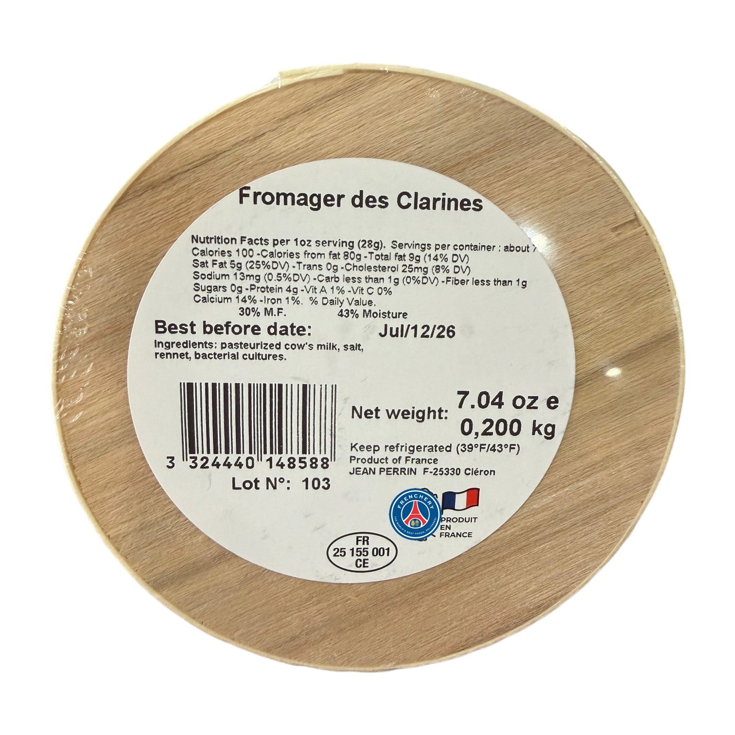 🇫🇷 Vacherin Mont d’Or, 7 oz (200g)