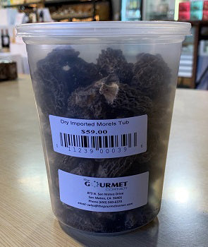 DRIED IMPORTED MORELS TUB