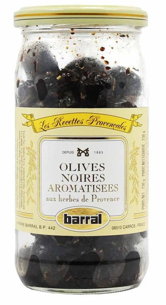 BARRAL OIL CURED HERBS DE PROVENCE BLACK OLIVES