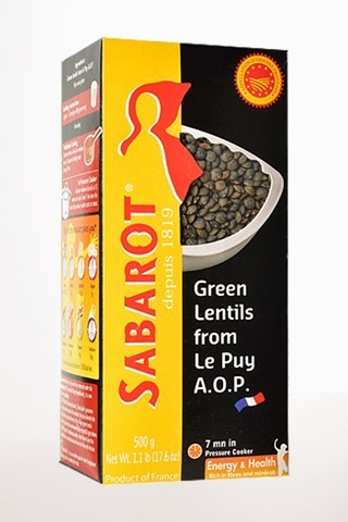 Gourmet Food - French Green Lentils From Le Puy By Sabarot 500g