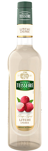 TEISSEIRE LYCHEE SYRUP FOR DRINKS 70CL GLASS