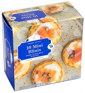 🇫🇷 16 French Mini Blinis, 2.82 oz (80g) [Frozen] ❄️