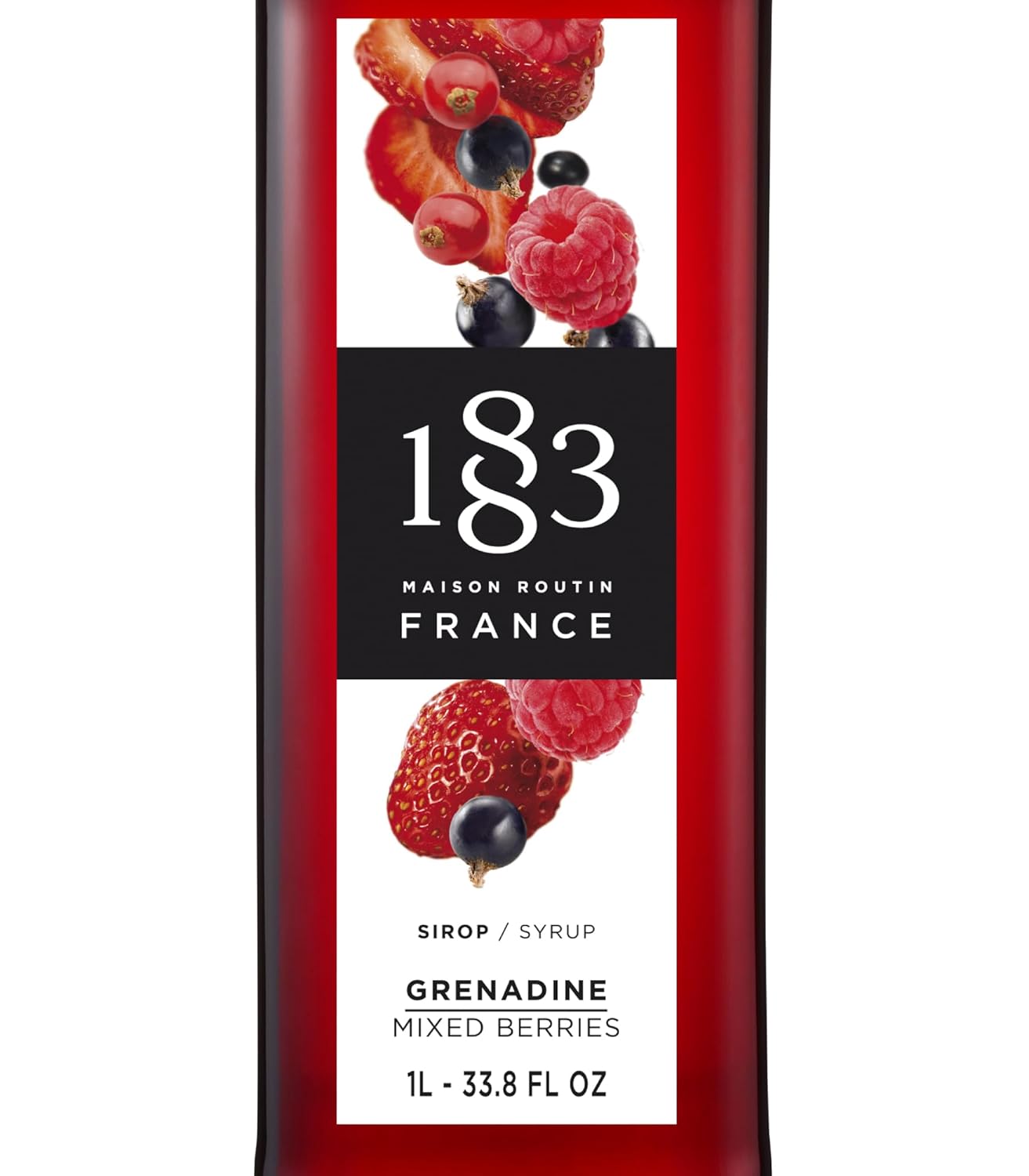 🇫🇷 1883 Grenadine - French Premium Mixed Berries Syrup, 33.8 fl