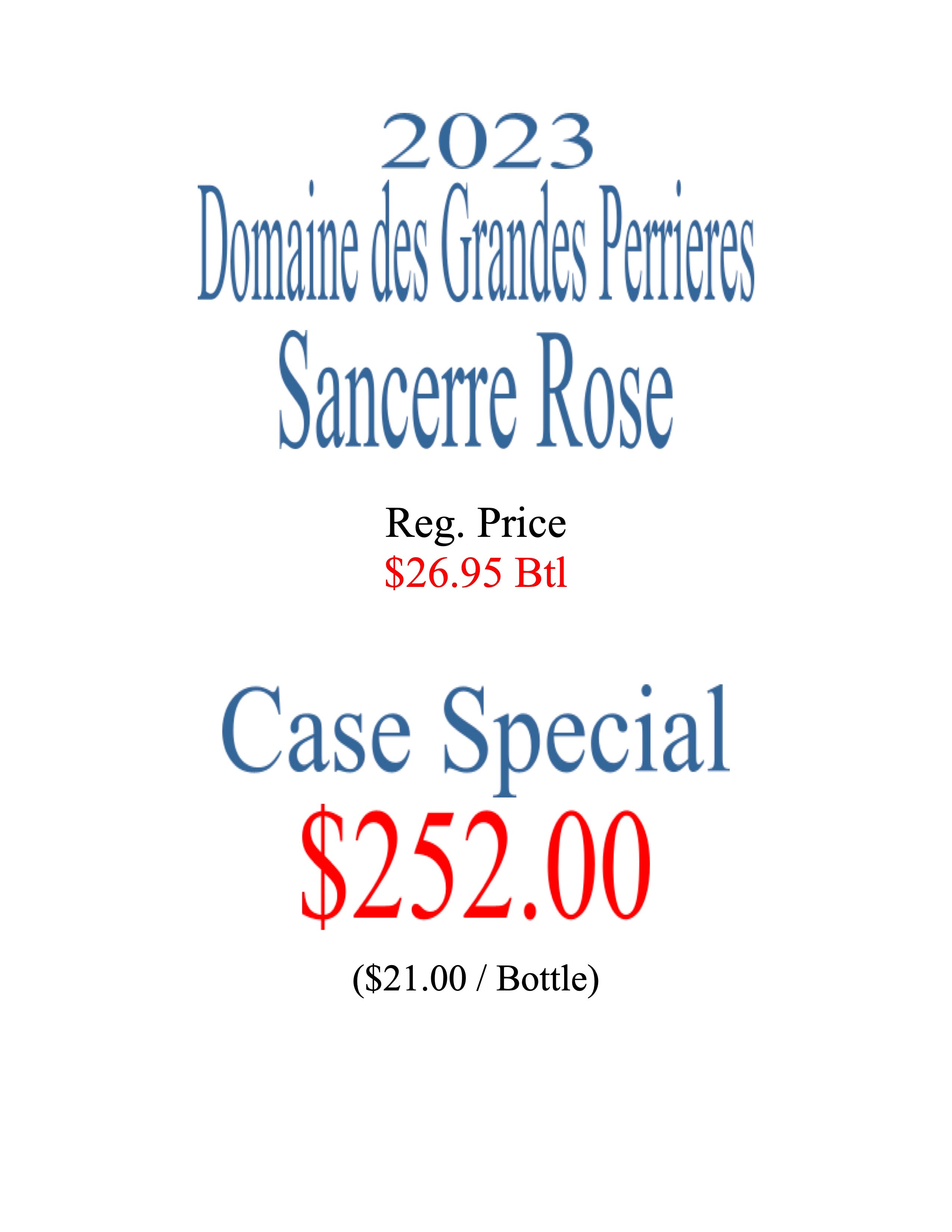 2024 Sancerre Rosé (Pinot Noir)