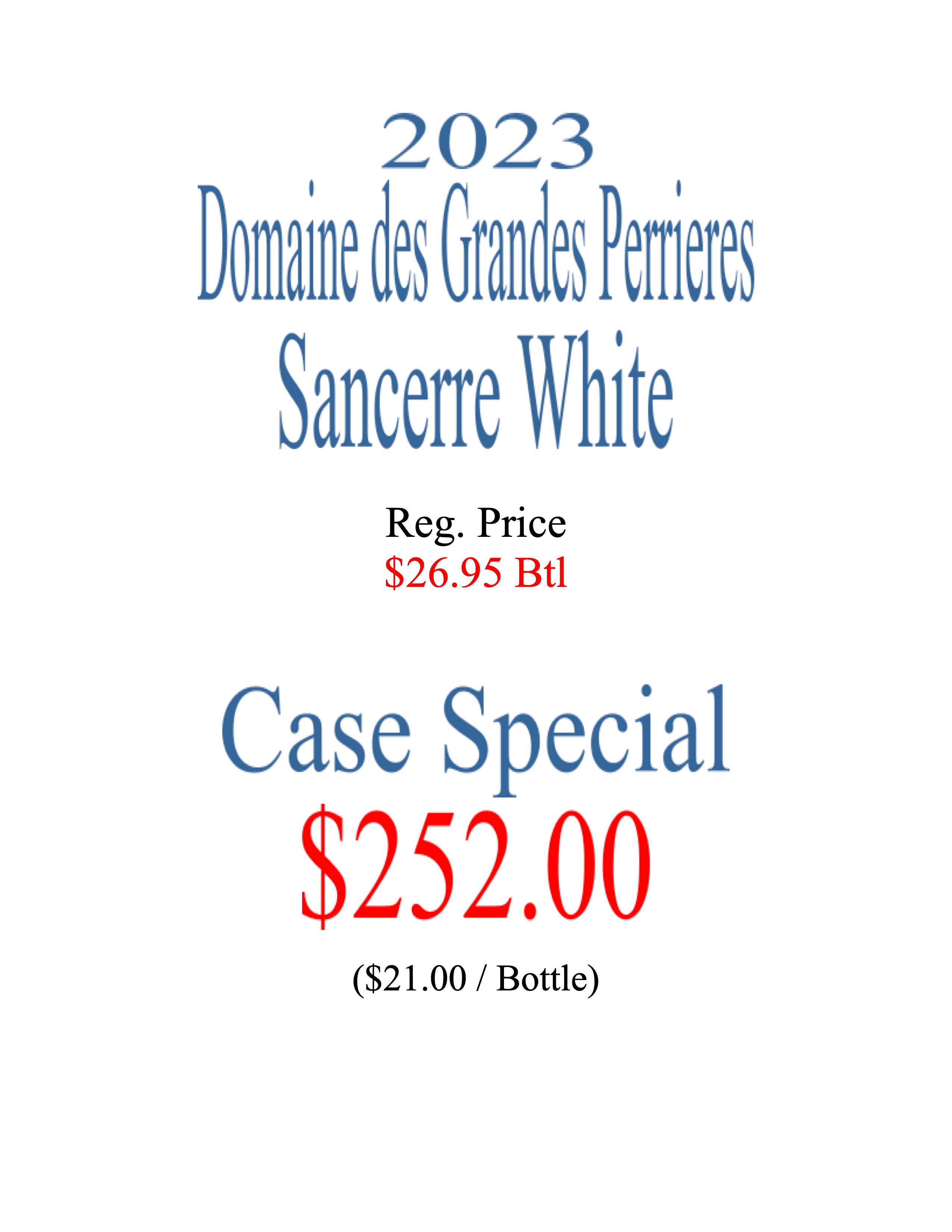 2024 Sancerre White (Sauvignon Blanc)